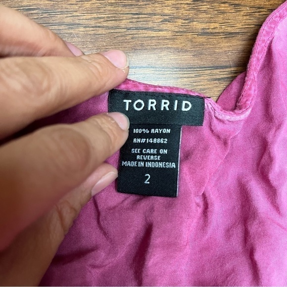 Torrid women’s washed challis dolman top - Picture 3 of 4